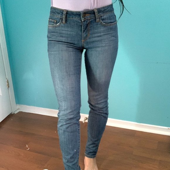 Else Jeans Women's Skinny Solid Low Rise Denim - Picture 2 of 3